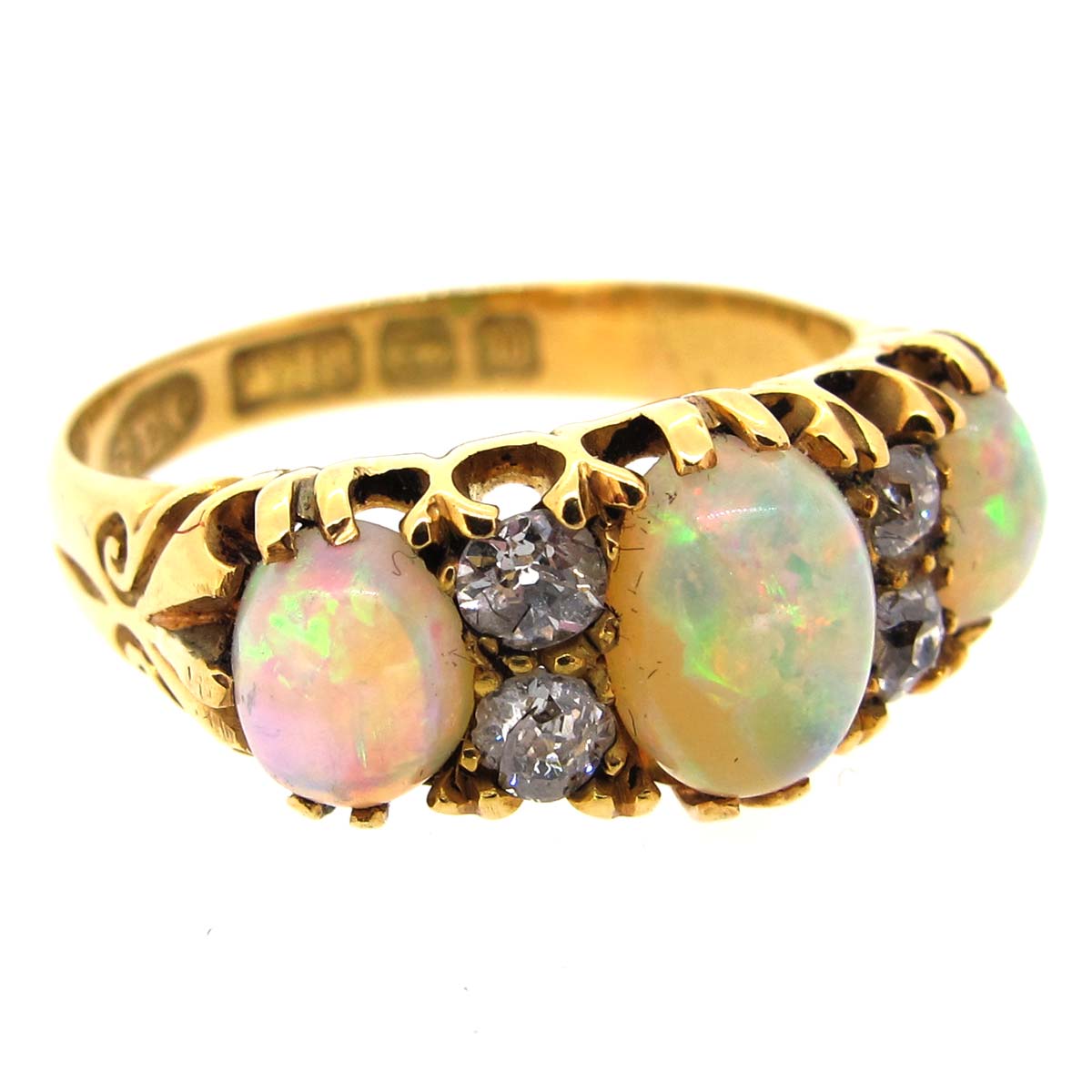 Antique opal & diamond ring | A.R. Ullmann