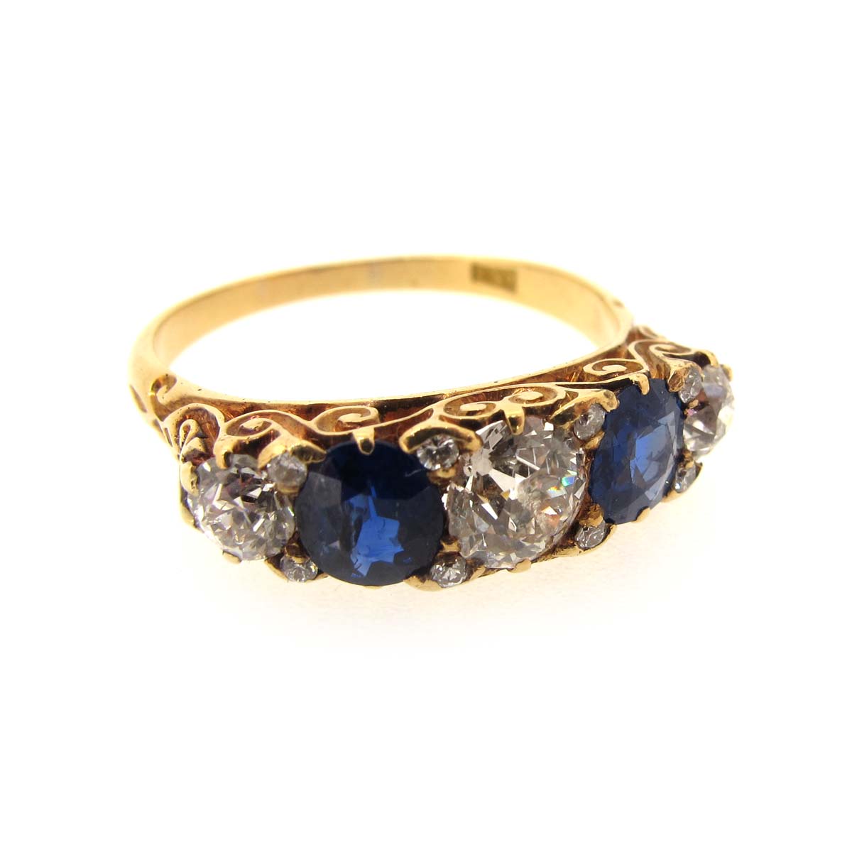 Victorian Sapphire & Diamond Ring | A.R. Ullmann