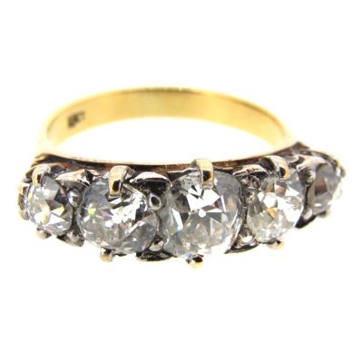 Victorian Diamond 5 Stone Ring