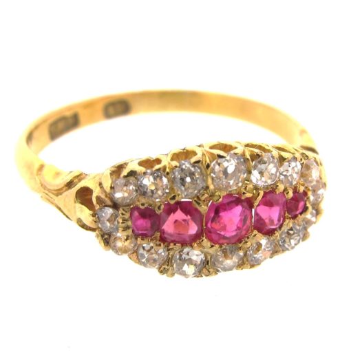 Antique Gold, Ruby & Diamond ring