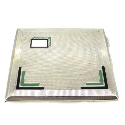 Art Deco Silver & Enamel Cigarette Holder