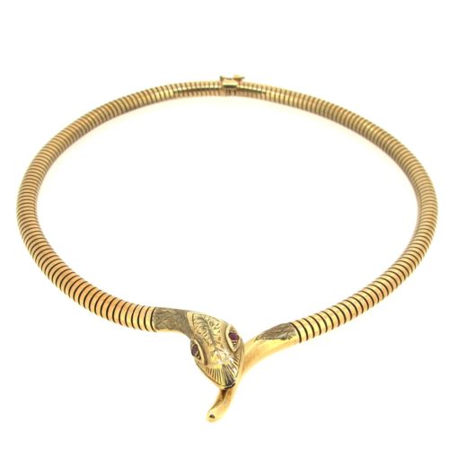 Gold Snake Collar/ Necklace