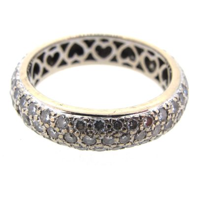3 Row Diamond Eternity Ring