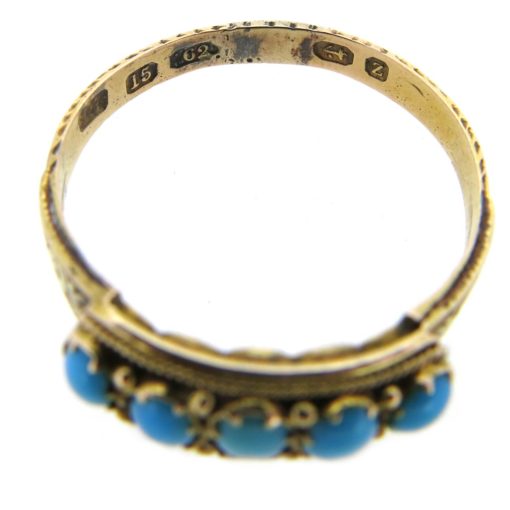 Antique Gold & Turquoise Ring