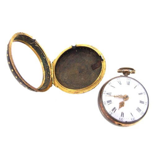 Antique Pocket Watch in Enamel Case
