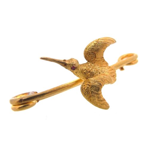 Gold Bird Brooch