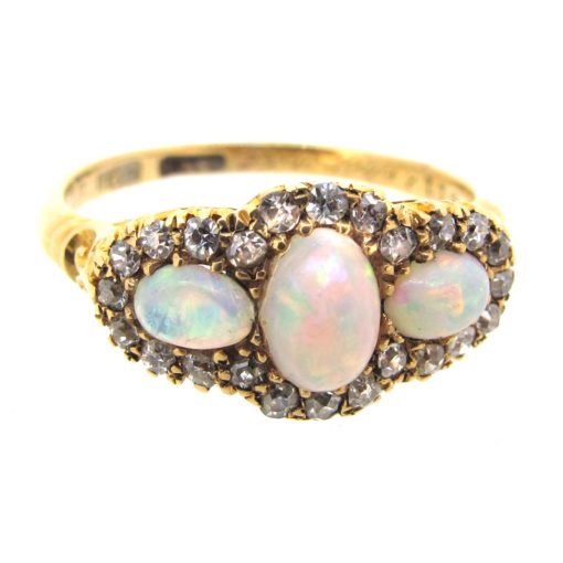 Edwardian Opal & Diamond Ring