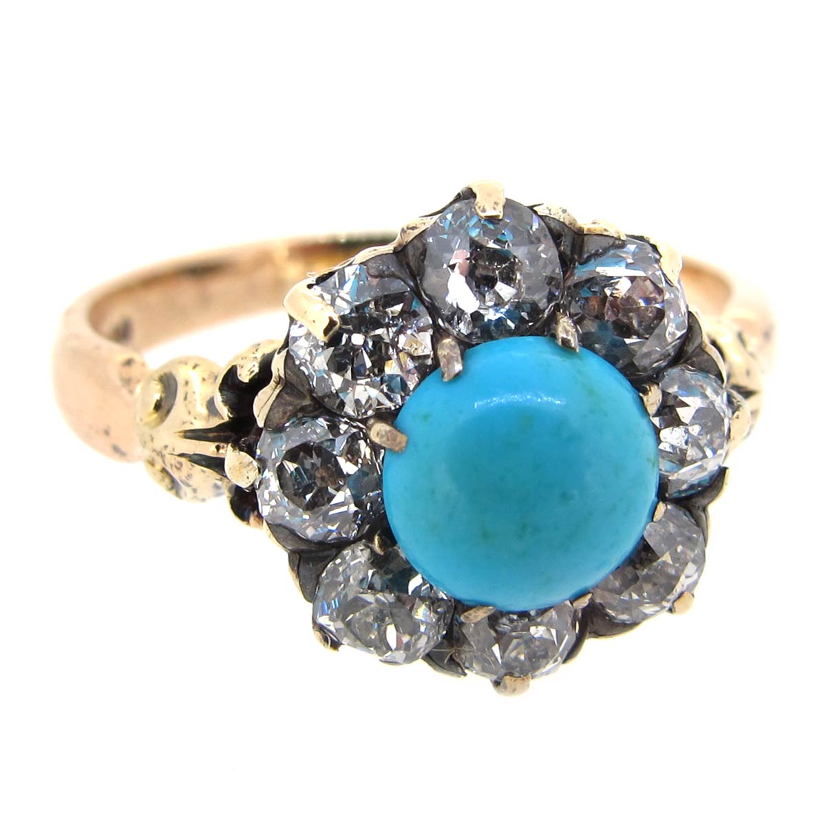 Antique Turquoise & Diamond Ring | A.R. Ullmann
