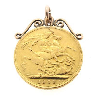 Edwardian Gold Sovereign Pendant
