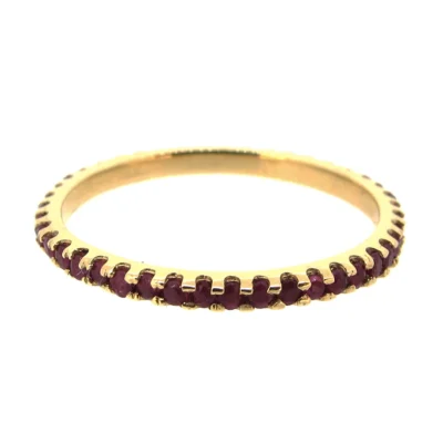Gold & Ruby Eternity Ring