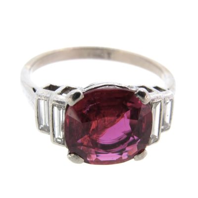 Art Deco Ruby & Diamond Ring