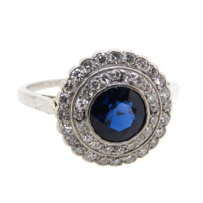 Edwardian Sapphire & Diamond Ring