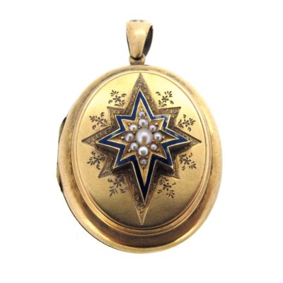 Gold, Pearl & Enamel Locket