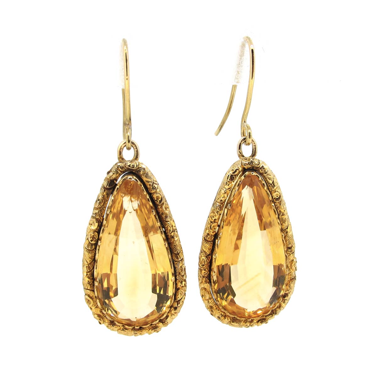 Antique store citrine earrings