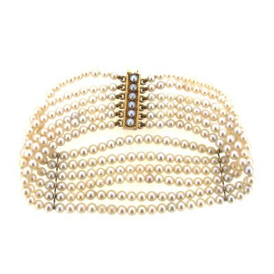 Multi Strand Pearl Bracelet