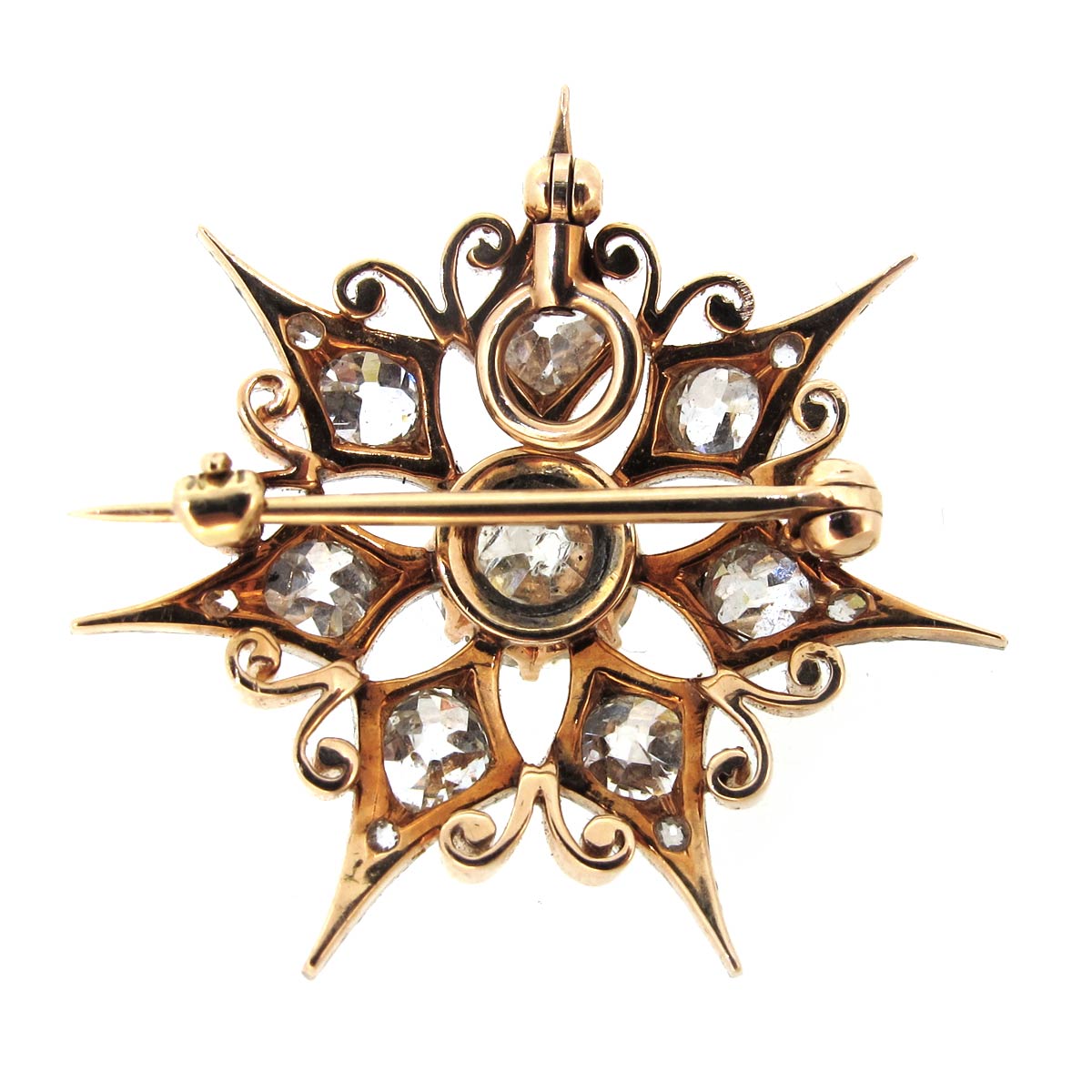 Diamond Starburst Brooch/ Pendant - Image 2