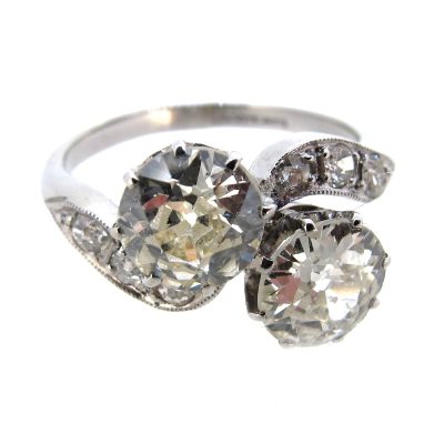 Diamond Toi-et-Moi Ring