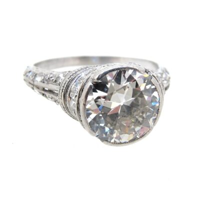 Art Deco Diamond Solitaire Ring