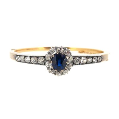Sapphire & Diamond Bangle
