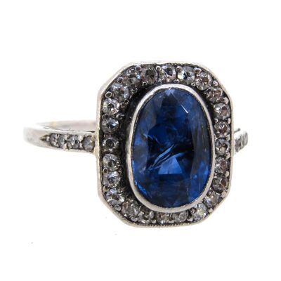 Edwardian Sapphire & Diamond Ring