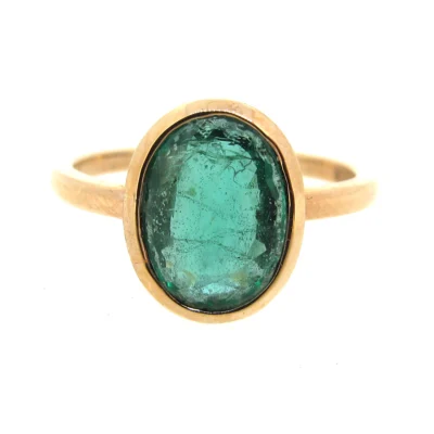 Emerald Single Stone Ring